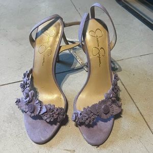Jessica Simpson Lavender Floral Heels Size 7